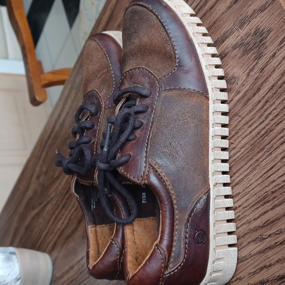 Born BEGA Brown Siena Rafter Shoes Size 7 - Picture 3 of 8